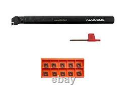 1'' By 12'' Rh Sclcr Indexable Boring Bar Plus 10 Pc Ccmt32.5 Carbide Black And