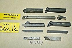 10 pcs. 3/8, 3/4 Lathe Tool Holders & Cut Off Tool holder and Boring Bar