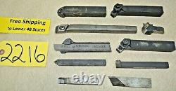 10 pcs. 3/8, 3/4 Lathe Tool Holders & Cut Off Tool holder and Boring Bar