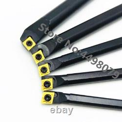 10set 6pc SCLCR06 6/7/8/10/12/16mm Lathe Boring Bar Tool Holder+CCMT0602 BP010