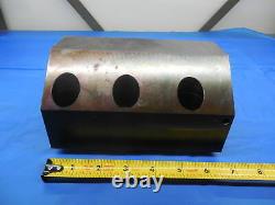 2 ID BORING BAR TOOL BLOCK HOLDER ABOUT 112 X 120 mm BOLT HOLE PATTERN 6 BOLTS