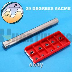 29 Degrees 5ACME Threading Turning Insert 14mm Internal Threading Boring Bar