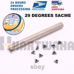 29 Degrees 5ACME Threading Turning Insert 14mm Internal Threading Boring Bar