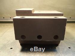 3 Bore CNC Boring Bar Block Lathe Tool Holder 130mm x 90mm Bolt Pattern, Used