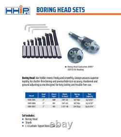 3 Piece Boring Tool Set 2 Head, 3mt Shank & 1/2 Boring Bar Set (1001-0105)