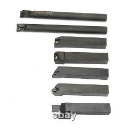 7Pcs 16mm Hard Steel Lathe Turning Tool Holder Boring Bar With 7Pcs Wrench NEW