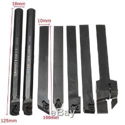 7pcs DCMT/CCMT Carbide Inserts Tool Holder Boring Bar Wrenches Lathe Turning