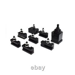 8 PCS/Set Machine Tool Fixture (Tool Post & Tool Holder) Quick Change Tool Post