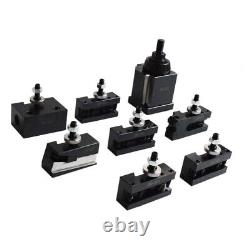 8 PCS/Set Machine Tool Fixture (Tool Post & Tool Holder) Quick Change Tool Post