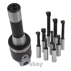 9-Pack Set 2 Boring Head R8 Shank 1/2 Carbide Boring Bar Set Replacement for