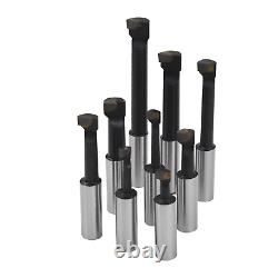 9-Pack Set 2 Boring Head R8 Shank 1/2 Carbide Boring Bar Set Replacement for