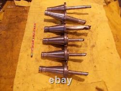 9 pc LOT of KANTO MICROBORE NMTB 40 TAPER BORING HEADS mill tool holder bar