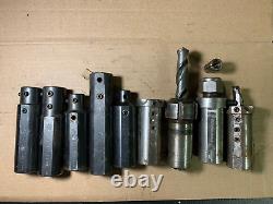9pc Lot of 1-1/2 boring bar holders EA Andrews NC CNC Collet Chuck Universal Eng