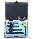 Accusize Industrial Tools 4 Pc 1/2'' Round Shank Indexable Boring Bar Set wit