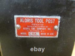Aloris Tool Post, Turning Insert Holder And Boring Bar Holders Seriescxa Used