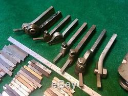 Atlas Craftsman 10 12 Metal Lathe Threading Tool Boring Bar Holders Huge Set