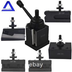 BXA 250-222 Wedge Type Quick Change Tool Post Holder 6Pcs Set Swing Dia 10 15