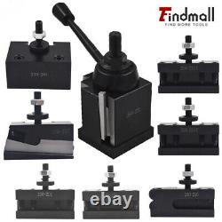 BXA 250-222 Wedge Type Tool Post For Lathe 10 15 With 7PC Tool Holders New