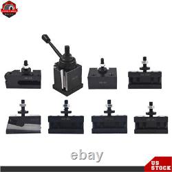 BXA 250-222 Wedge Type Tool Post For Swing Dia 10 -15 With 7PC Tool Holders New