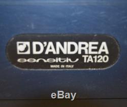 D'Andrea Criterion Sensitiv TA120 Precision Boring Head Bar-Holder Auto +Tooling