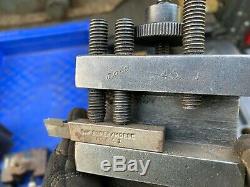 Enco #45 QC Lathe Tool Post withthree Tool Holders 45A, 45B, and 45C Boring Bar