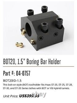 HAAS BOT20, 1.5 Boring Bar Holder. NEW