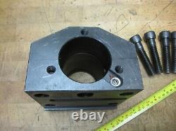 HAAS SL-40 2.500 I. D. Static tool block lathe boring bar holder withmount bolts