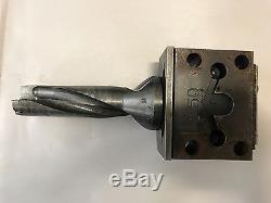 Haas Bolt-On 1.5 ID Boring Bar Holder from an SL-30 CNC Lathe, Used