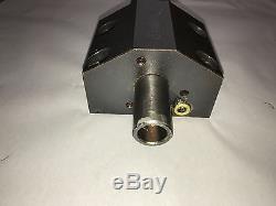 Haas Bolt-On 1 ID Boring Bar Holder from an SL-30 CNC Lathe, Used