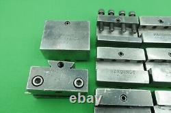 Hardinge L18 Quick Change Tool Post with 8 Holders 6 X L21 1 X L23 1 X L19