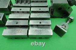 Hardinge L18 Quick Change Tool Post with 8 Holders 6 X L21 1 X L23 1 X L19