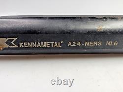 Kennametal A24-NER3 Indexable Boring Bar Top Notch NT3L 1.5 Shank 2 Min Bore