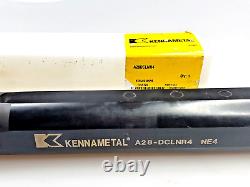 Kennametal A28 DCLNR4 Steel Shank Boring Bar 1.75 Shank 2.01 Min Bore Kenloc