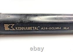 Kennametal A28 DCLNR4 Steel Shank Boring Bar 1.75 Shank 2.01 Min Bore Kenloc