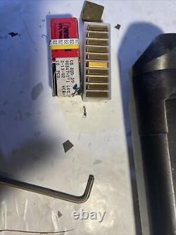 Kennametal SI CSKPR 326 Boring Bar With 11 New Carbide Inserts