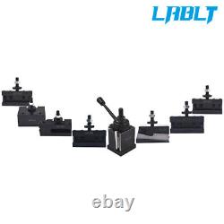 LABLT BXA Wedge Tool Post Holder 250-222 Swing Dia 10-15 W. 2 Extra Tool Holder