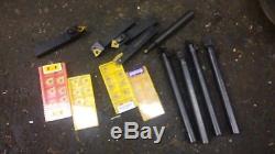 Lathe Tool Set boring bars indexable tool holders 40 carbide inserts
