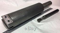 MACHINIST TOOL LATHE Indexable Boring Bar & Very Large Holder 12-1/2Lx2-3/8Rd