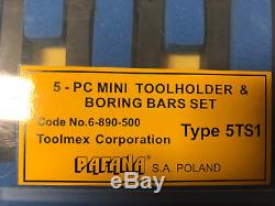 MACHINIST TOOL MILL LATHE Pafana 5 PC Mini Tool Holder & Boring Bars Set ShB
