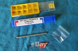 MITSUBISHI 3/16 BORING BAR LATHE TOOL HOLDER MSWLOR055 With CARBIDE INSERTS