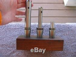 Moore Tools 3 pc set 5/8 1 wide boring bar bars & arbor holder