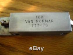 NOS Van Norman Boring Bar Bit / Tool Holder Long Bit for Model 777S, #777-178