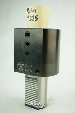 New Rohm VDI 50 Boring Bar Tool Holder, 50mm Diameter, 40mm Bore Coolant thru