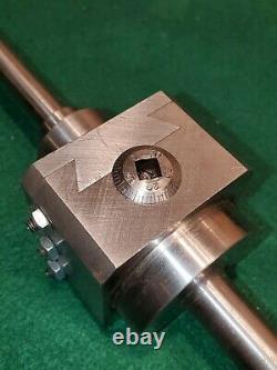 Precision lathe 2 1/4 square head boring tool holder with boring bar and cutter
