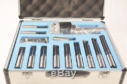 R8-3 3 Boring Head Milling Cutter Set 12pcs Indexable Boring Bar Tool Holders