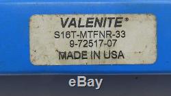 VALENITE S16T-MTFNR 33 Lathe Turning Tool Boring Bar Holder 9-72517-07